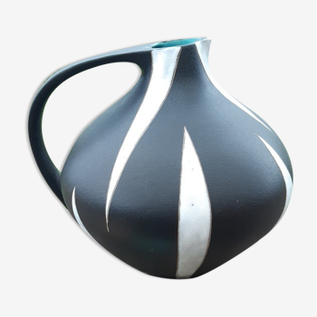 Vase céramique "Mont blanc" par Kurt Tschörner pour Ruscha années 70
