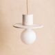 Alba pendant light in white concrete