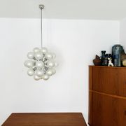 Chromed 1970s Sputnik Chandelier by Motoko Ishii for Staff