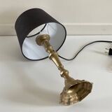 Lampe chic laiton massif vintage