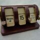Dateur calendrier perpétuel en métal vintage 50-60s