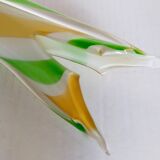 Vintage two-tone glass vase 39 cm