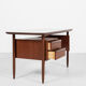 Midcentury Danish desk in teak 1960s - with 2 drawers