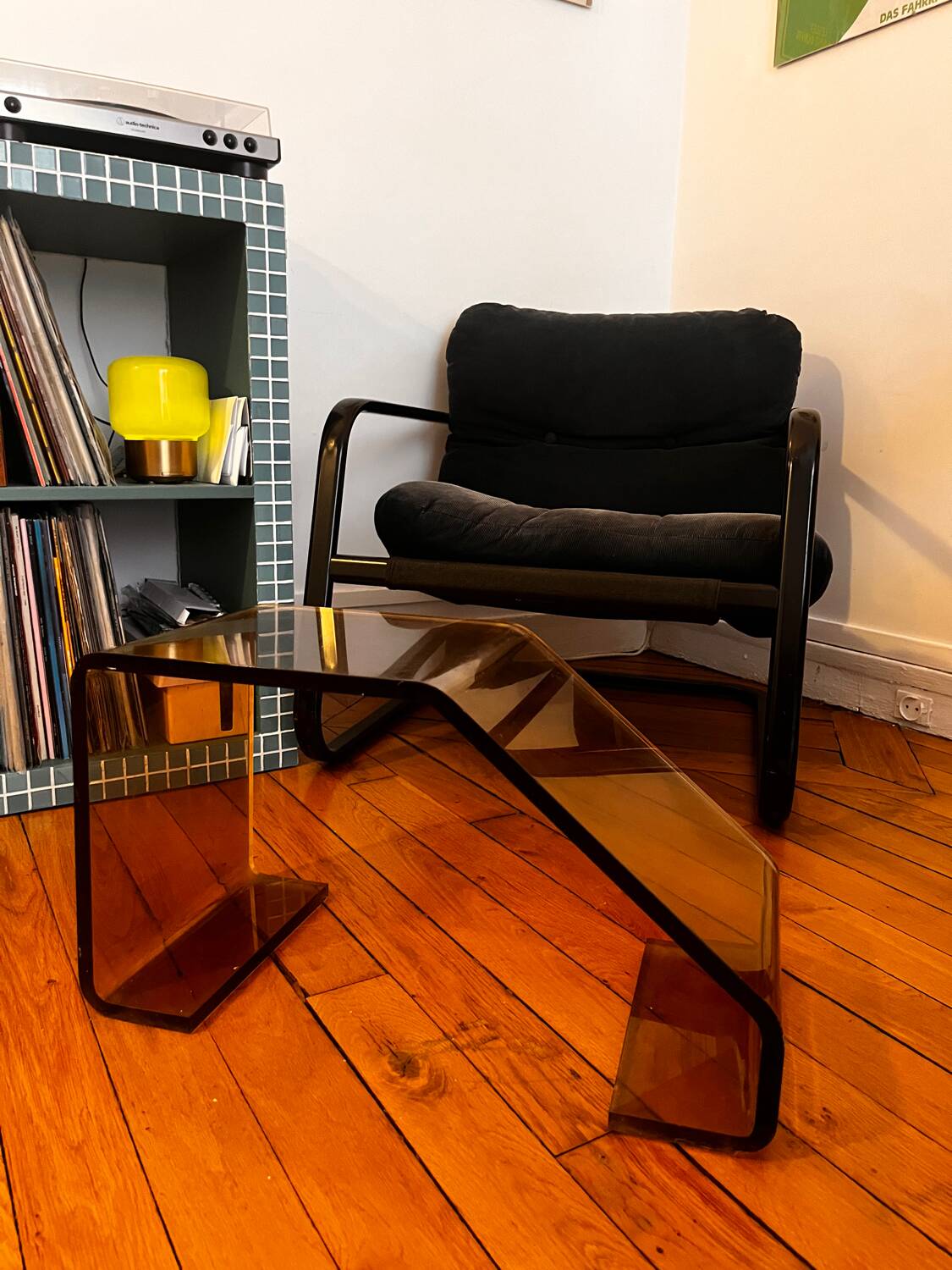 Vintage Plexiglas Footrest