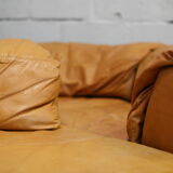 Leather modular sofa, 7 elements, 70s