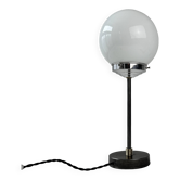 Old small vintage opaline table lamp