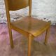 Suite de 6 chaises en bois vintage empilables