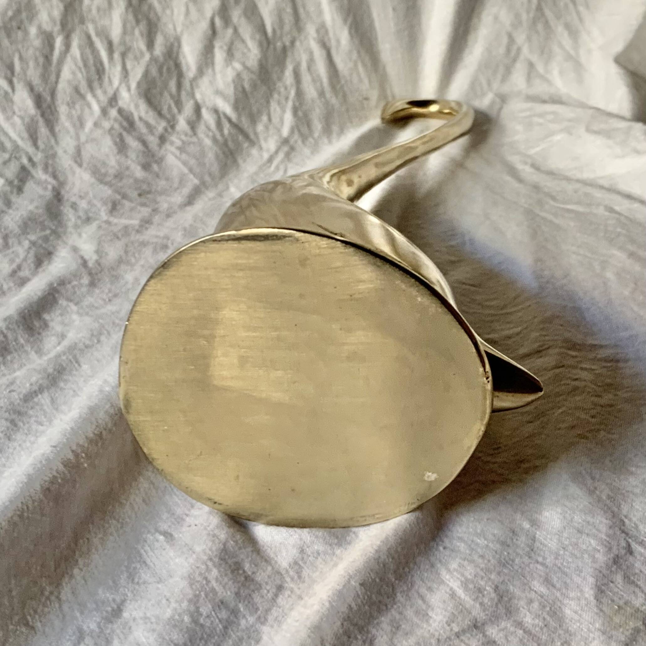 Vintage Gold Brass Heron - 43cm