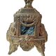 Lampada da Tavolo Vintage Stile Neoclassico in Ottone e Marmo Verde anni '5