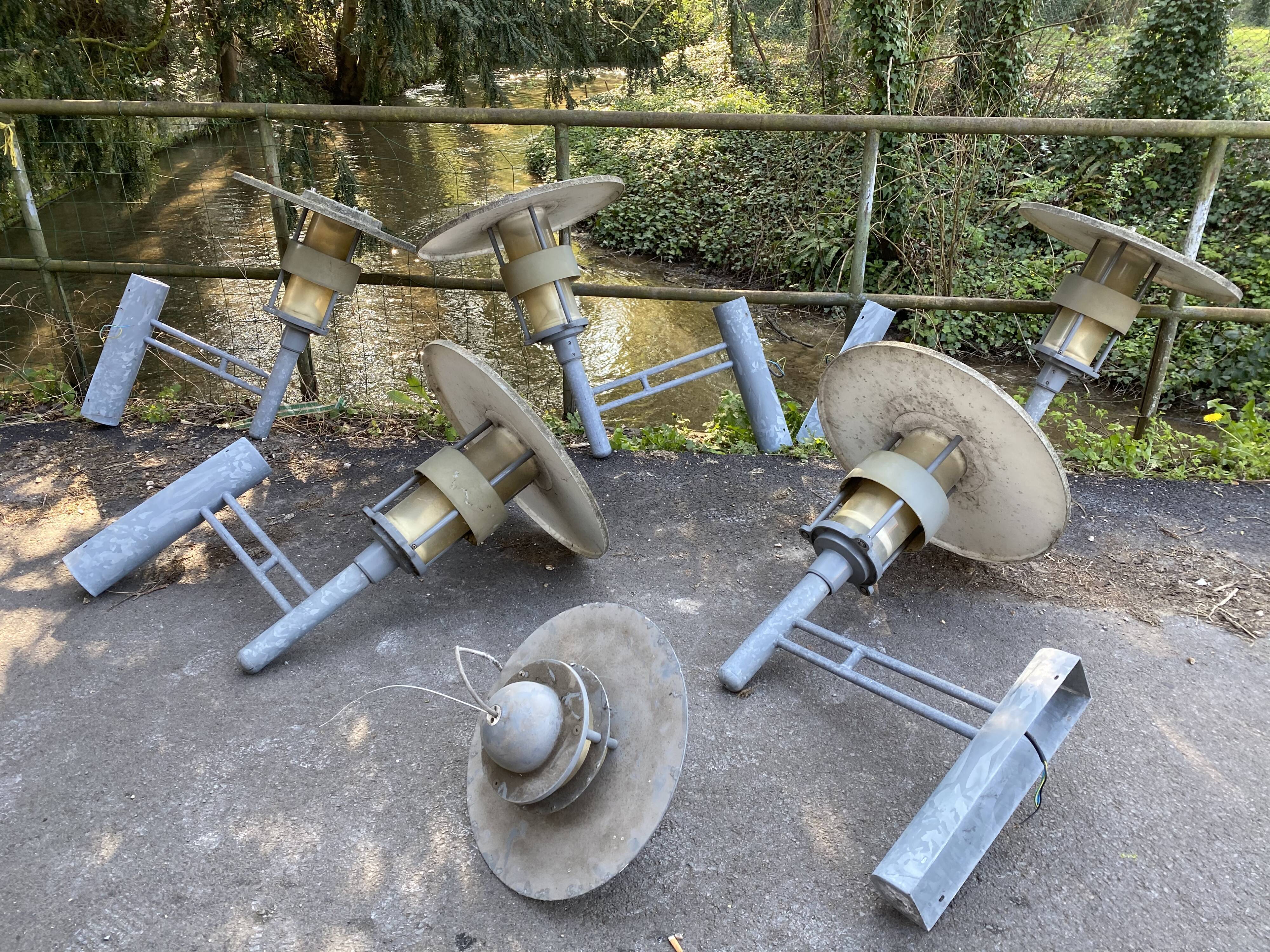 Industrial wall lights