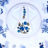 Assiettes compartimentées faïence de St Amand