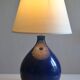 ceramic lamp base modernist France 1970