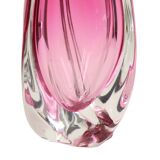 Petit Vase Violet Val Saint Lambert Design René Delvenne 20cm