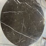 Black marble table.