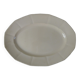 Digoin Sarreguemines flat oval creamy white