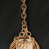 Vintage rattan pendant lamp