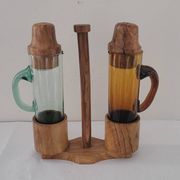 60's salt pepper oil and vinegar set