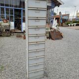 Iron loom cabinet with clamshells