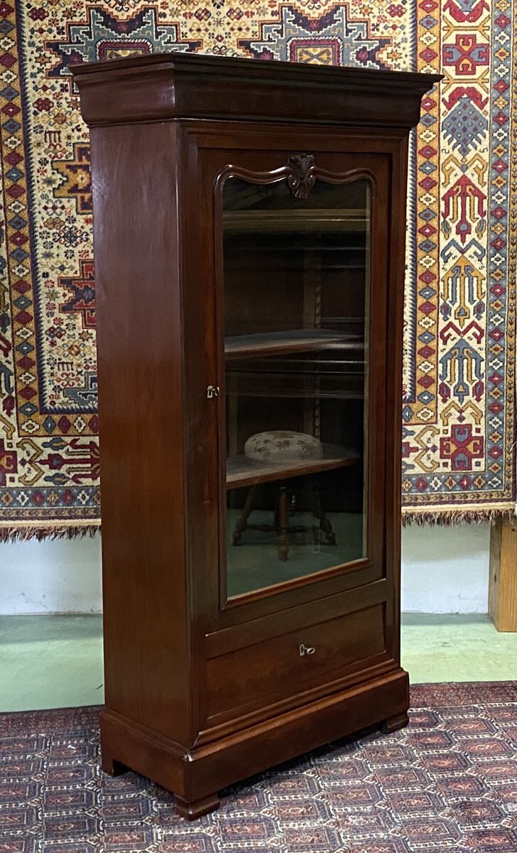 Louis Philippe Library late 19th in mahogany