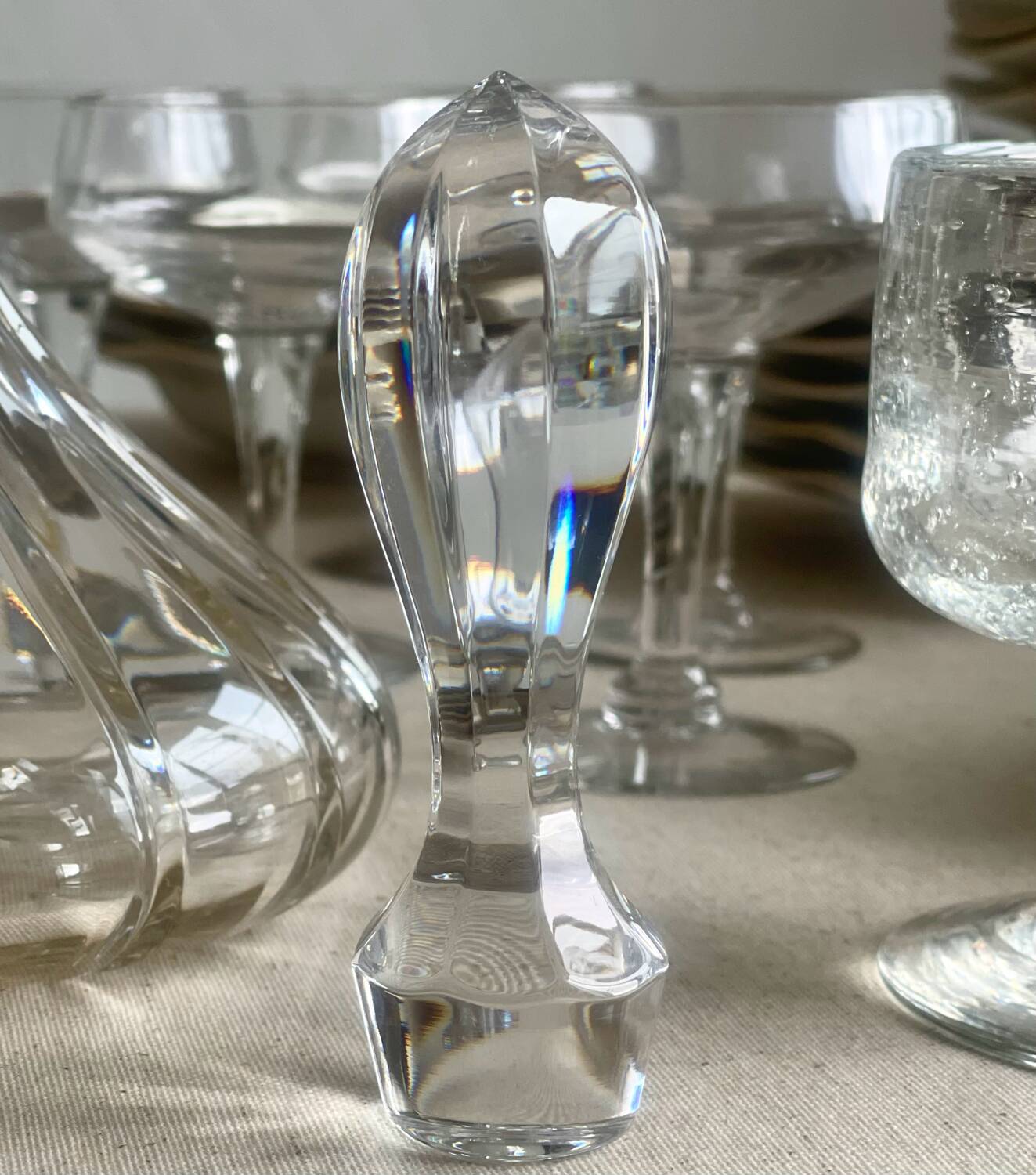 Carafe en cristal taillé Atlantis.