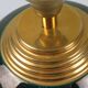 Vintage table lamp signed Louis Drimmer, glazed ceramic & lampshade