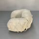 Edra Corbeille Armchair – In ivory white leather