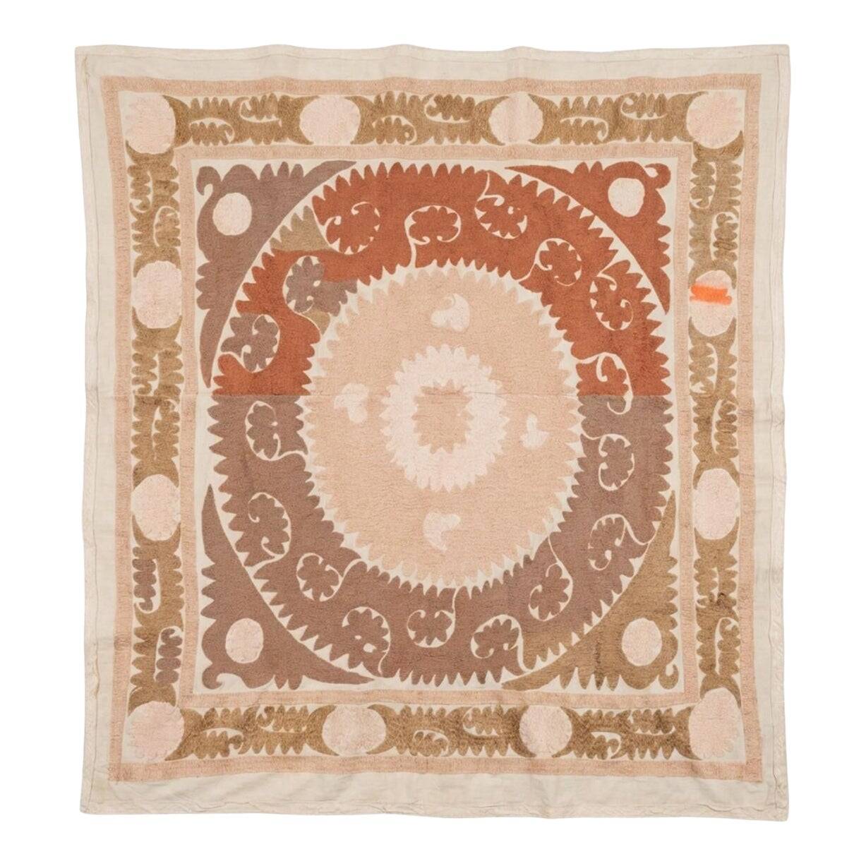 Vintage hand-embroidered tablecloth 133x143 cm
