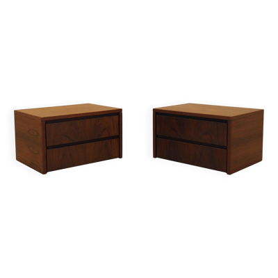 2 chevets muraux danois, années 1970