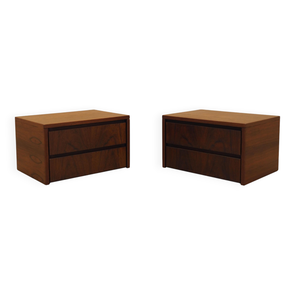 2 chevets muraux danois, années 1970