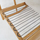Scandinavian modern birch spindle rocking lounge chair, 1960’s