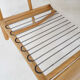 Scandinavian modern birch spindle rocking lounge chair, 1960’s