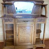 Carved walnut sideboard