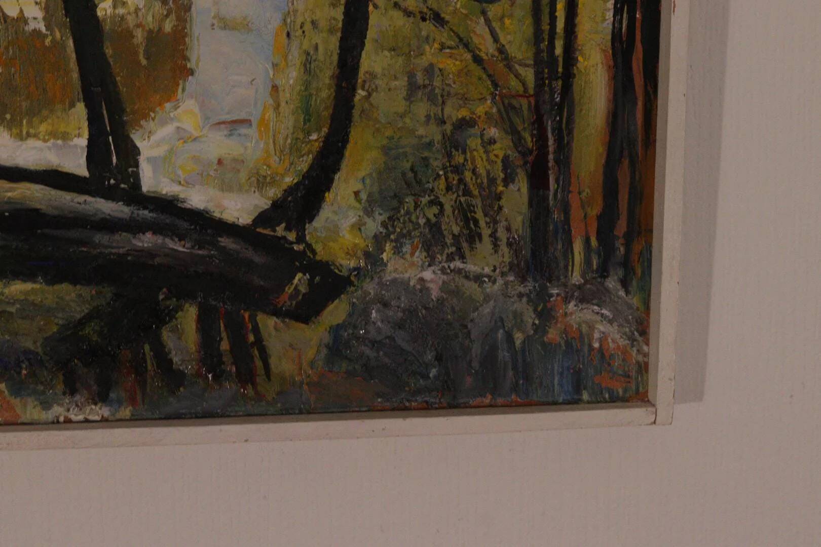 Paysage avec arbres par Harry Sahlin