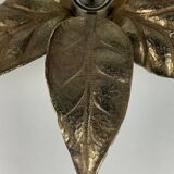 Florentine floral brass wall sconce by Willy Daro for Massive Lighting, Belgium