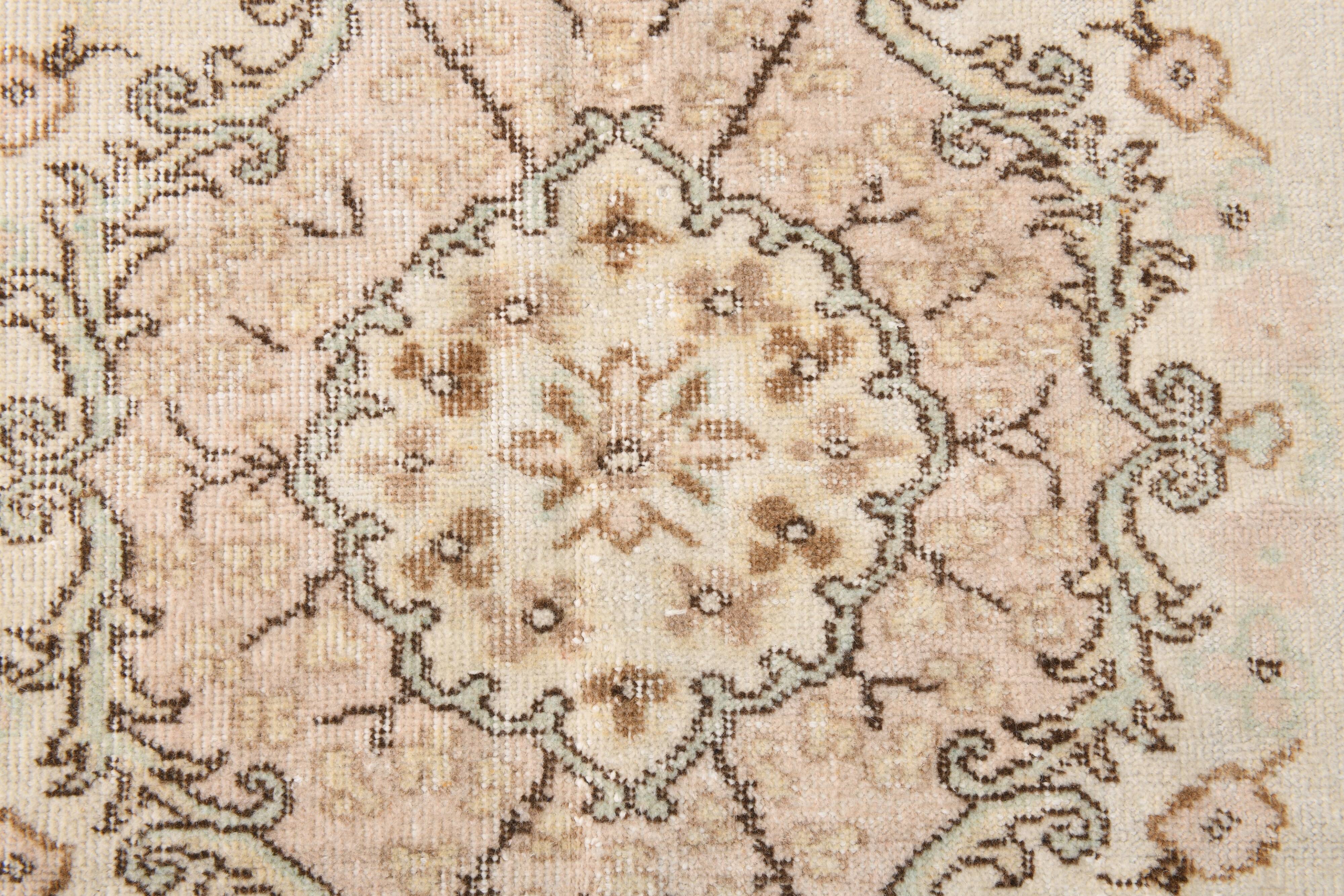 5x8 Brown & Cream Handmade Oriental Turkish Rug,166x252Cm