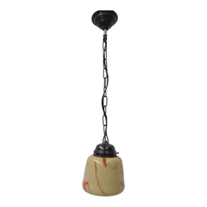 Lampe suspendue art déco avec