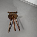 Old farmers tripod chair for decorative use