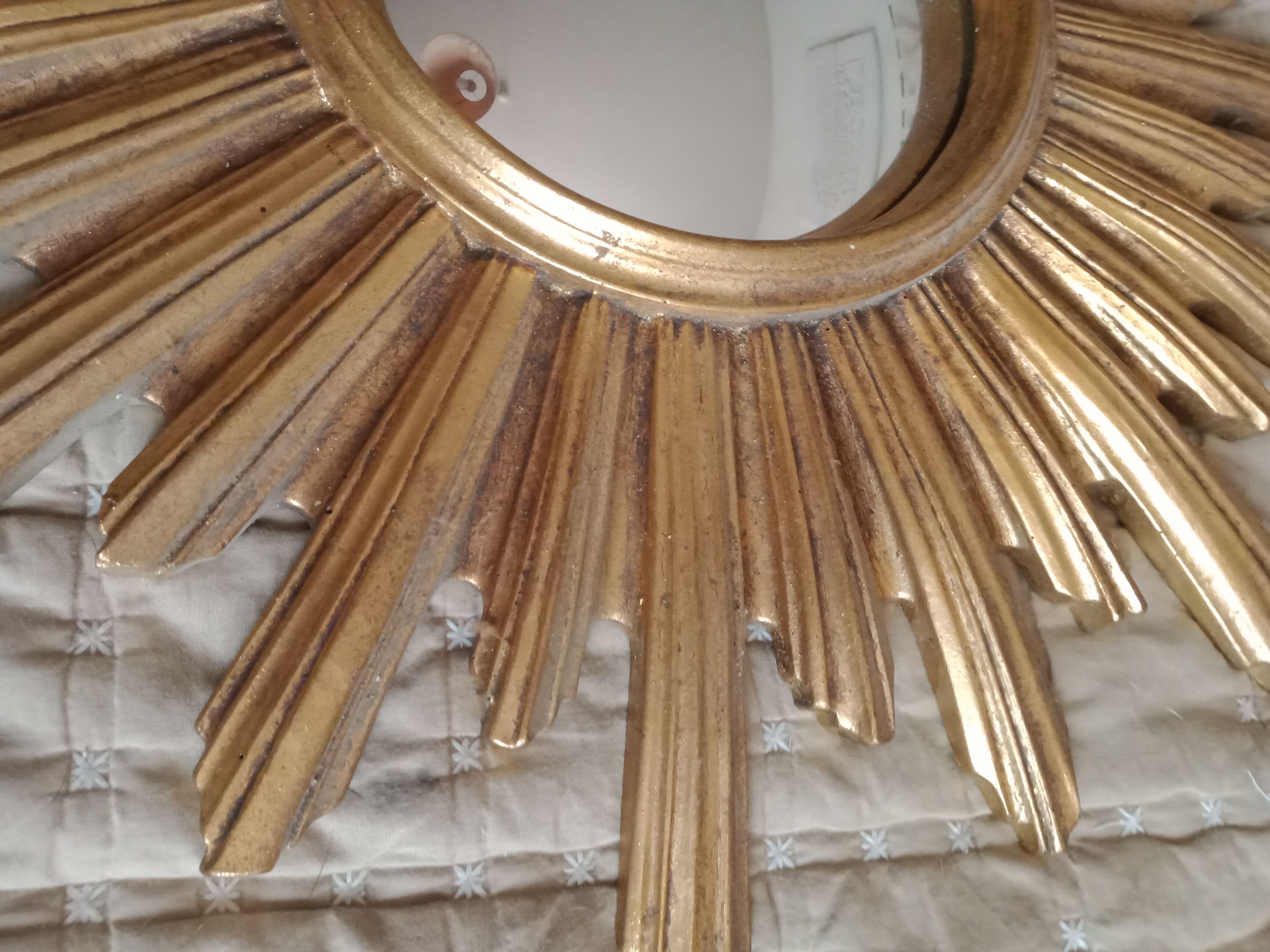 Golden witch mirror