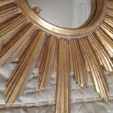 Miroir sorcière doré 52cm
