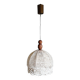 Suspension lampshade with hook and solid wood, Germany circa 1970.