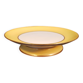 Piédouche plate in Limoges porcelain