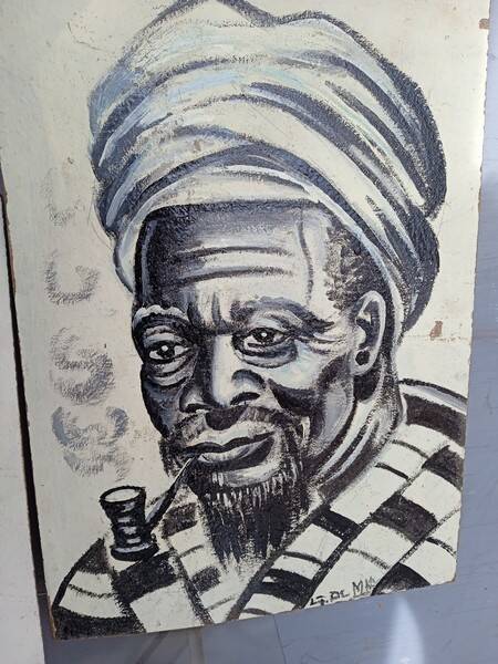 Oil paintings on panel set of 4 Orientalist portrait mid 20th century
