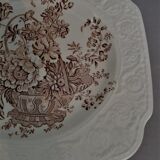 Crown Devon Staffordshire English earthenware square dish