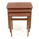 Svend Åge Madsen nesting tables - danish design in teak  mid century modern
