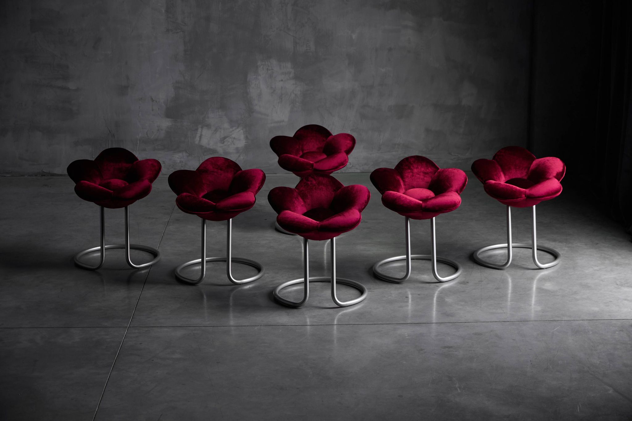 Tabourets Fleur Soshun par Masanori Umeda pour Edra, Italie, 1990s