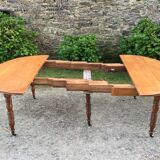 Old oval table Louis Philippe with 6 feet