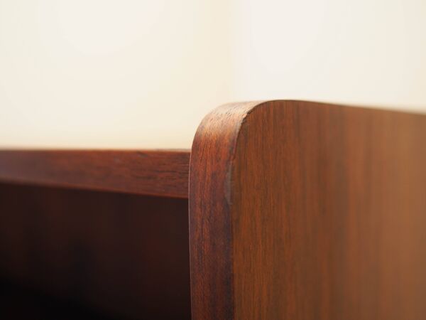 Bibliothèque en palissandre, design danois, années 1970, fabriquée au Danemark