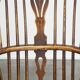 Set of 2 very charming antique English highback Windsor dining chairs