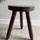 Tabouret tripode bois