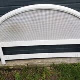 Wooden and cane headboard